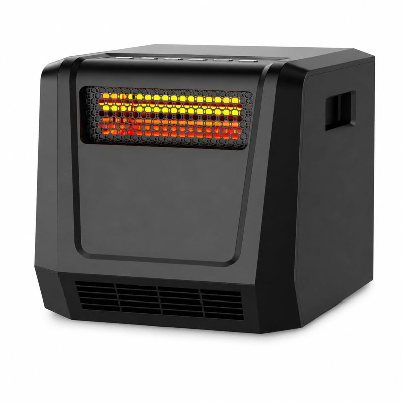Chauffage d'appoint portatif à chauffage rapide, commandes simples sur le dessus, protection contre la surchauffe – Ventilateur compact et léger pour chambre, bureau et usage intérieur à domicile