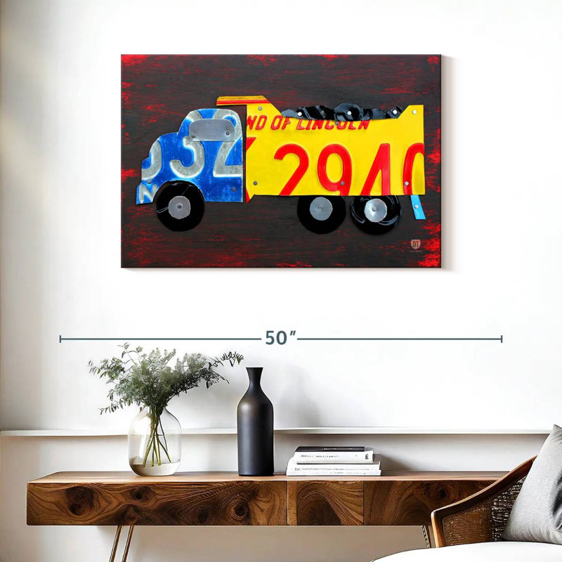 Plaques de licence de camion à benne basculante, H 24 po x l 36 po