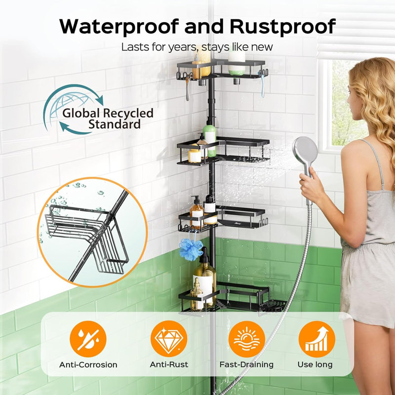 Poteau de tension pour chariot de douche
