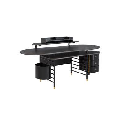 Frank Lloyd Wright Racine Desk with Storage and Accessories
