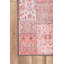 Tapis décoratif rose à motif tissé patchwork-1920290554