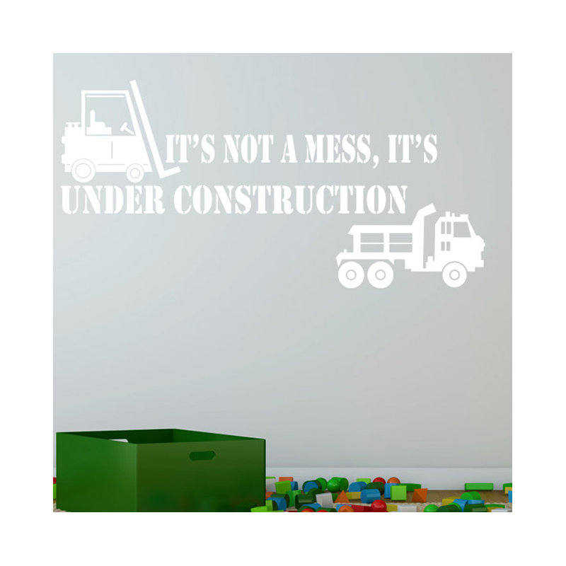 Non-Wall Damaging Wall Decal, White, Large