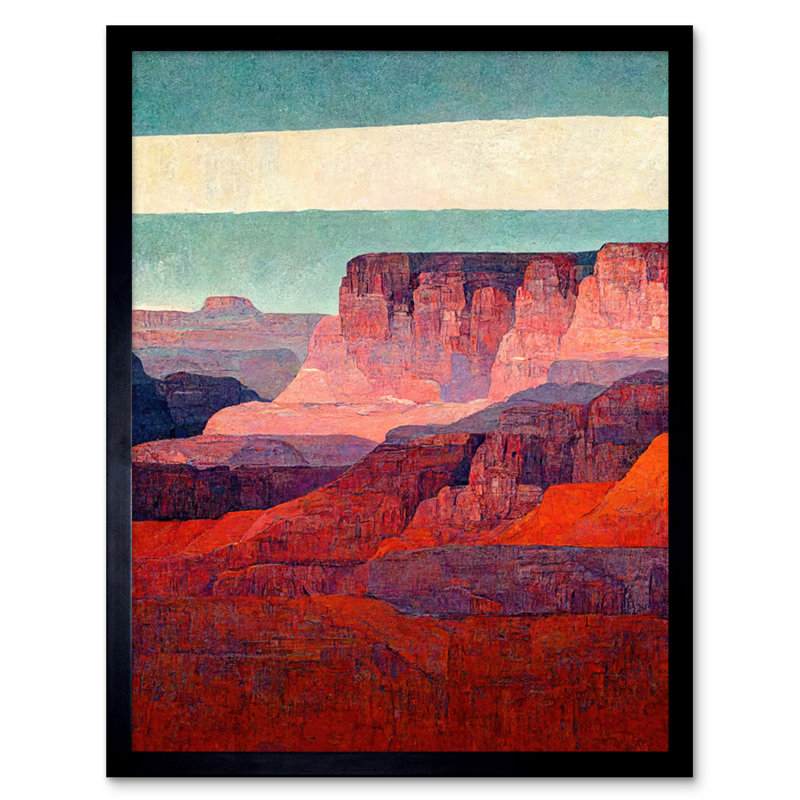 Abstract Grand Canyon Arizona Landscape - Single Picture Frame Print