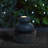 Outdoor Fountains with LED Lights - 8.75"H Turquoise Leaf-Textured Ceramic Tabletop Water Feature for Home & Garden