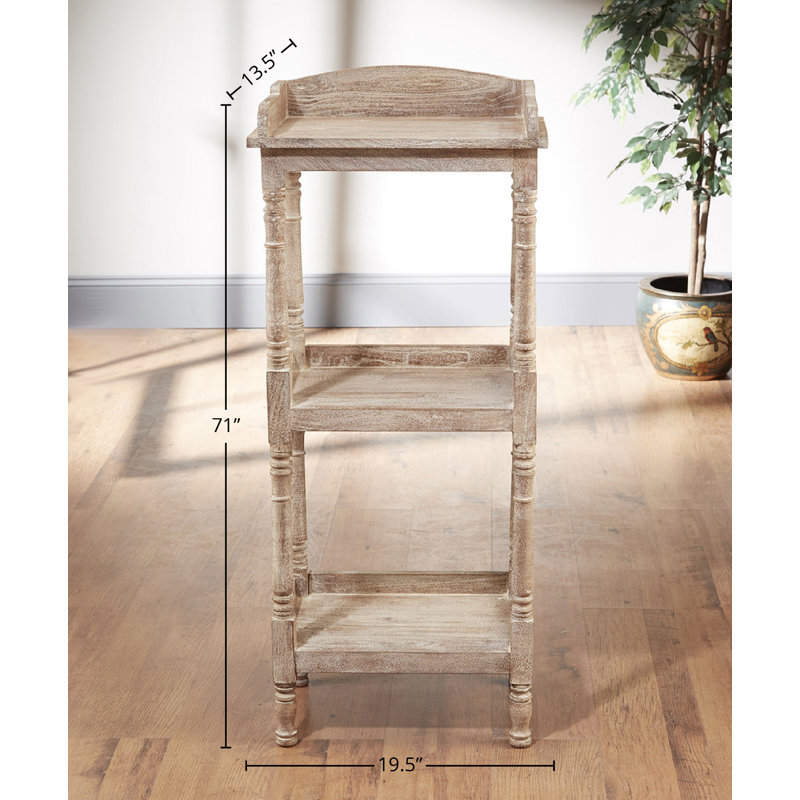 Shaws Solid Wood Cube Bookcase, Weathered Sand