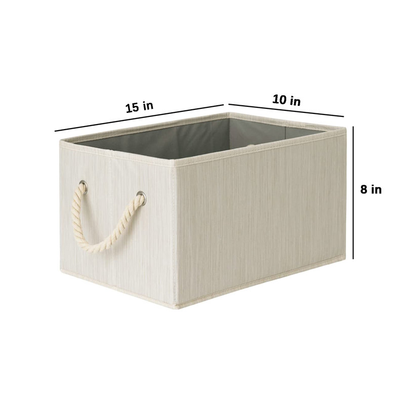 Latitude Run® Fabric Bin, Beige