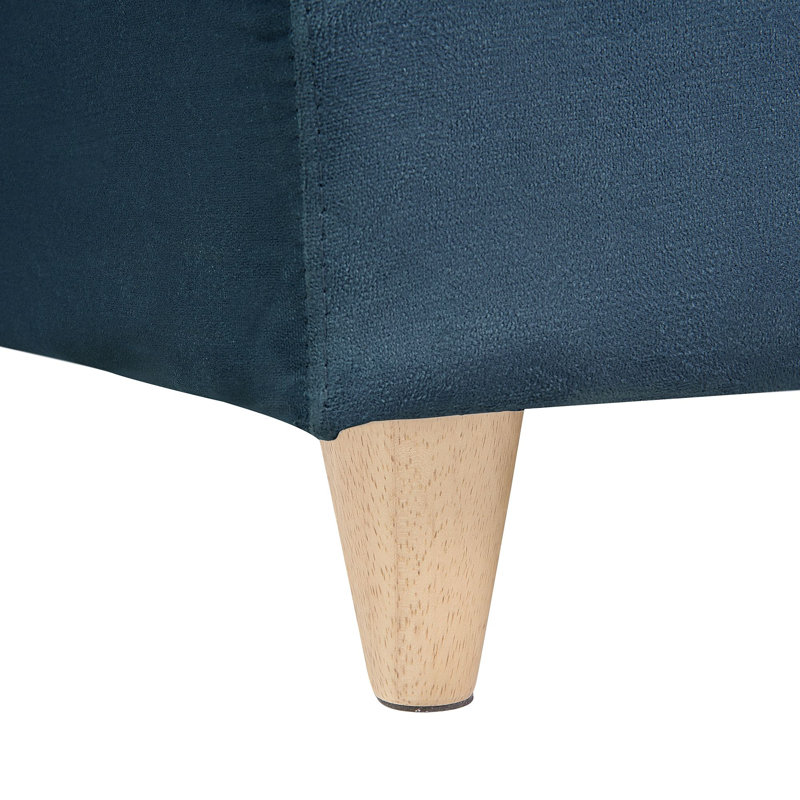 Chaz Upholstered Chaise Lounge, Blue