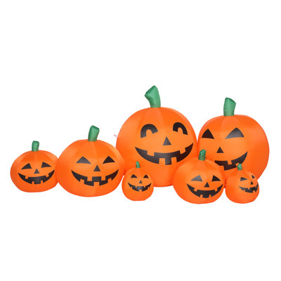 88" W LED Lighted Pumpkins Inflatable