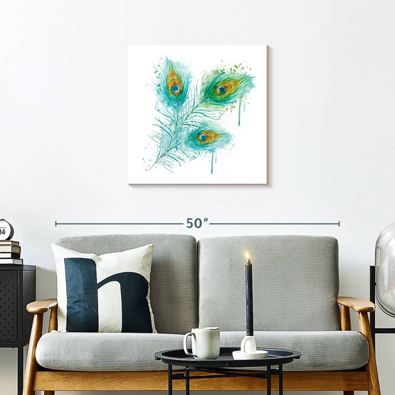 Plumes de paon Kerner Splash, H 24 po x l 24 po