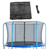 Machrus Upper Bounce Trampoline Safety Net for Round Trampolines using 6 Curved Poles