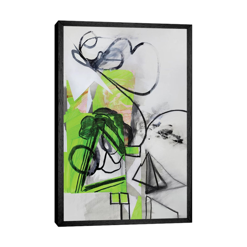 Green Tree by Pamela Staker - Painting on Canvas, Black Framed, 101.6 cm H x 66.04 cm W