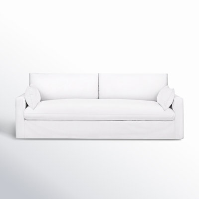 Luna 90"" Square Arm Slipcovered Sofa with Reversible Cushions -  Birch Lane™, 9340ADFBA1EF46D09D0E356C12BDA638