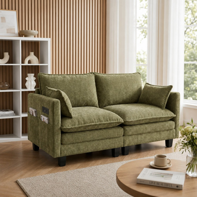 Canapé en chenille Modern