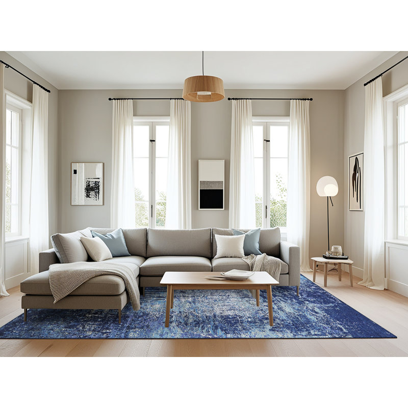 Bursten Abstract Indoor Rug, Rectangle 8' x 12'