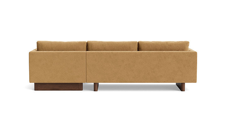 Vintage Sofa with Chaise (105"), Chaise on Right, Performance Velvet - Nutmeg