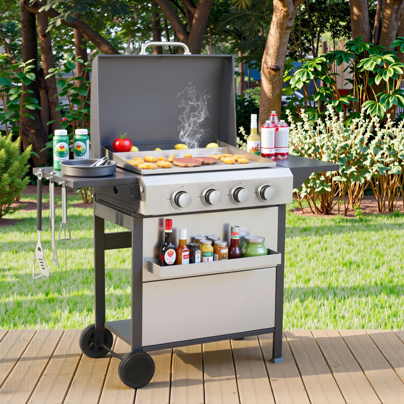 Barbecue au propane à 4 brûleurs