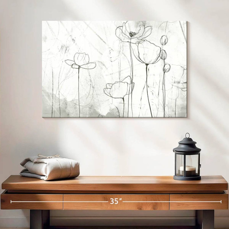 Poppy Sketches II, H 16 po x l 24 po