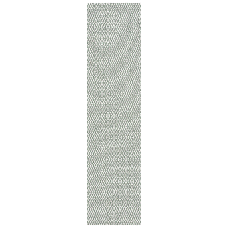 Tapis géométrique en coton Martha Stewart, Tapis de couloir 2 pi x 8 pi