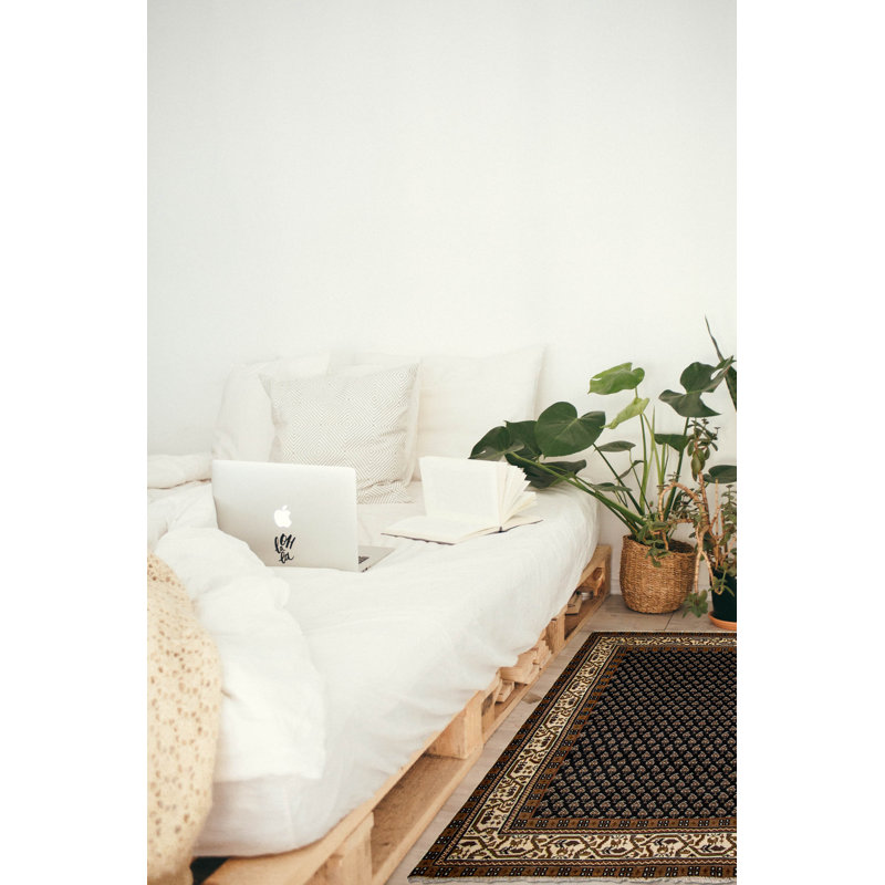 Tapis gris anthracite Ivan 3 pi 9 po x 5 pi 6 po