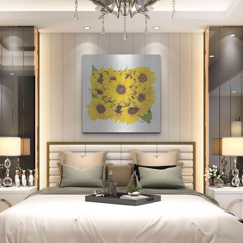 "Bouquet de tournesols" par Donnie Quillen, H 36 po x l 36 po