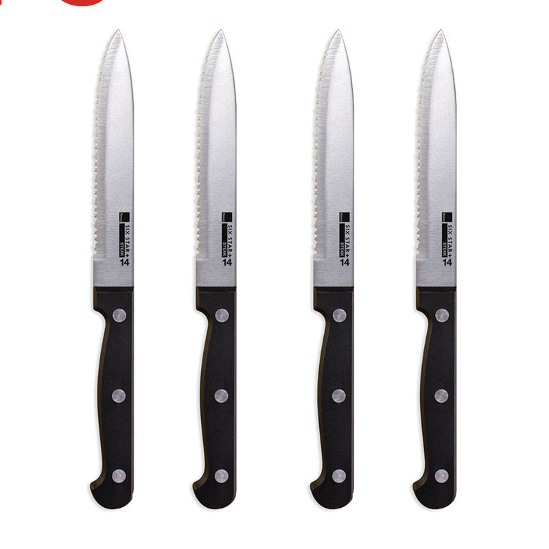 Ronco 4 Piece High Carbon Stainless Steel Steak Knife Set