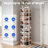 36 Pair Rotating Shoe Rack Fits Shoe Size up to 10, 360 Degree Spinning Shoe Organizer Tower with Shelf-128923811