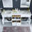 Odilion 72 Inch Grey Transitional Double Sink Bathroom Vanity-658949391