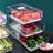 Stackable, Reusable, Clear Refrigerator Organizers, BPA Free, 2-Pack
