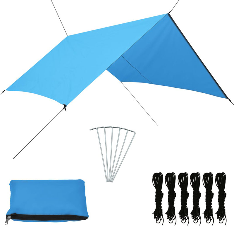 Erenay 2.85m x 3m Rectangular Shade Sail, Blue
