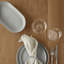 SABLO Ceramic Stoneware Deep Serving Platter - Cloud Color