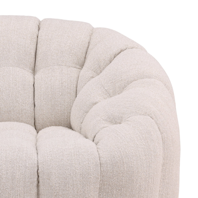 Rume Swivel Chair, Cream