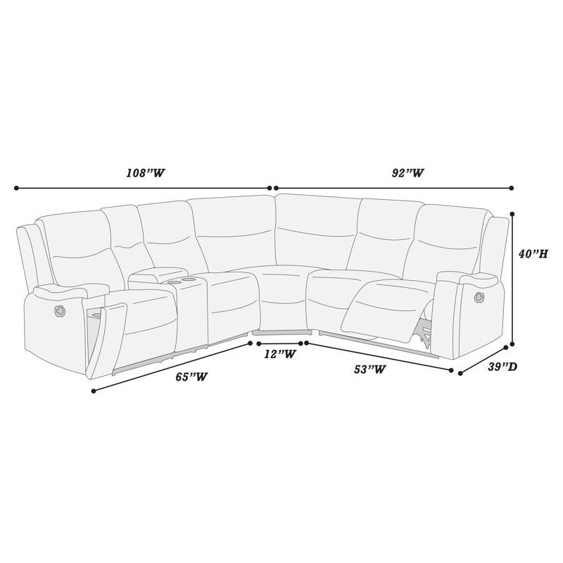 Canapé modulaire Lexus, Auburn