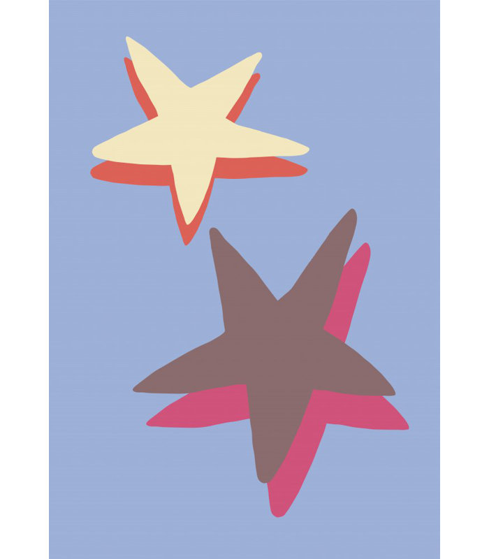 Star, Blue, 76.2 cm H x 50.8 cm W