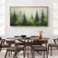 Œuvre de pin vert émeraude, images murales effet de coups de peinture faux, impression numérique sur toile giclée sur toile-111653020-111653018