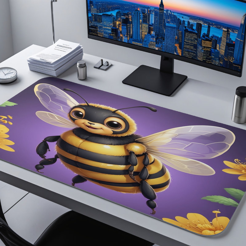 Polyester Desk Pad, 14.4x12.1