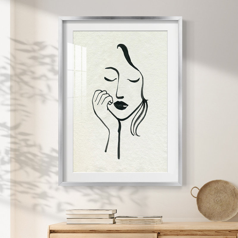 Day Dreamer I - Impression encadrée, H 25,5 po x l 17,5 po, Argent argent