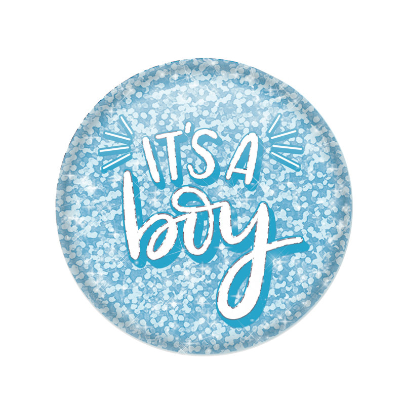 It's A Boy Button - 2" - Pack of 6