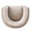 Fauteuil club en velours avec boutons