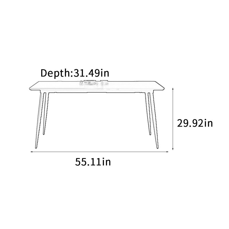 Danitza, H 29,92 po x L 55,11 po x l 31,49 po