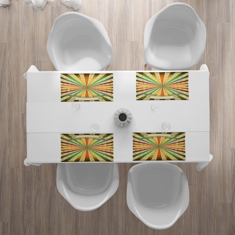 Polyester Abstract Rectangle Placemat