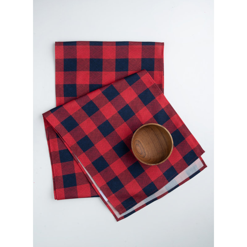 Table D'Moksha Homes Buffallo Check 4 juillet, Rectangle 72 po