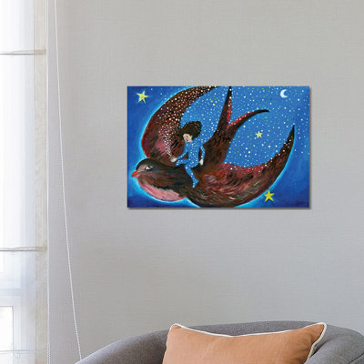 The Brightest Star by Jahna Vashti - Wrapped Canvas Print