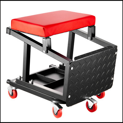 Tabouret de mécanicien avec siège à roulettes 300 lb / marche
