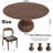 4/6 - Person Round Solid Wood Dining Set-425578253-425578252
