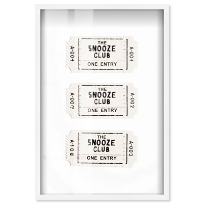 «Snooze Club Entrance Shadowbox Print» par Art Remedy