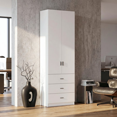 Armoire de rangement autoportante moderne l 31,5 po x P 15,7 po x H 94,5 po