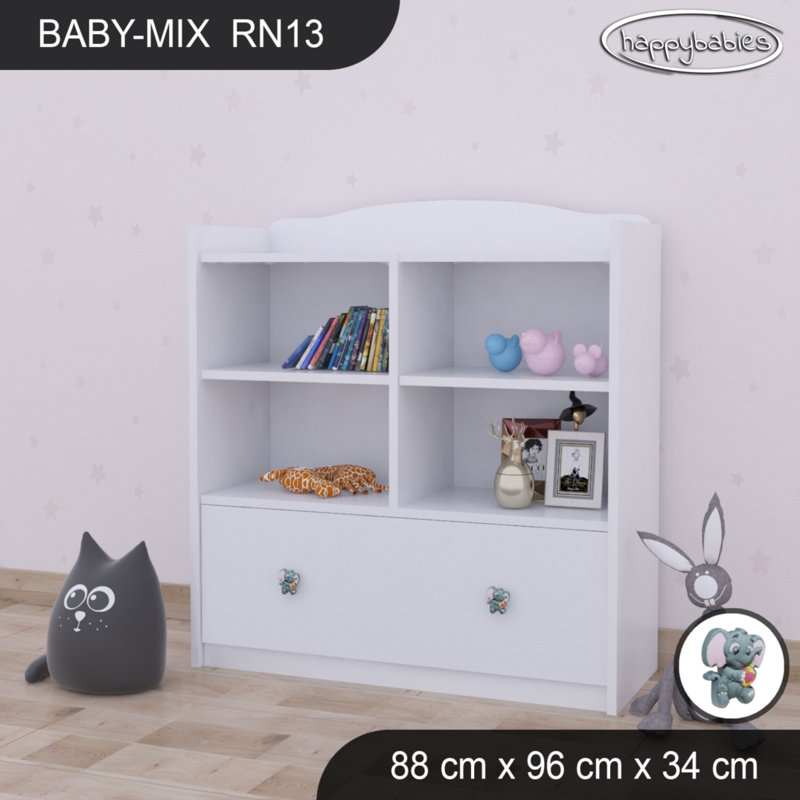 96cm H X 88cm W Kids Cube, White