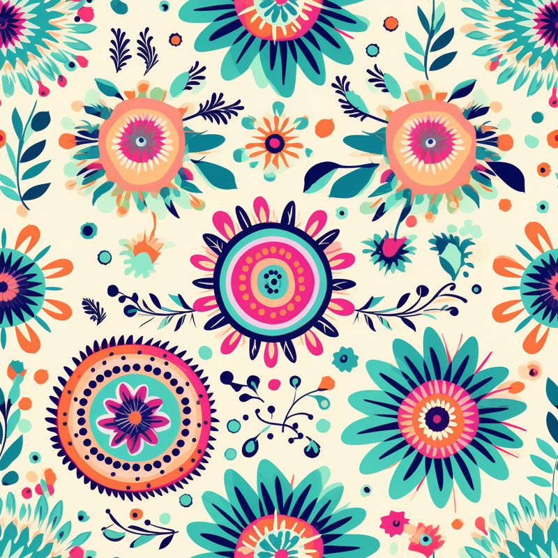Jeté , L 80 po x l 60 po, Multicolore blanc / bleu, Floral