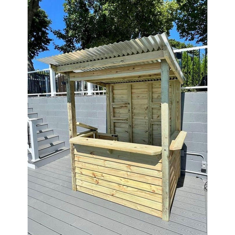 6' x 4' Backyard Bar - The Temple Bar - Delivered And Assembled For You