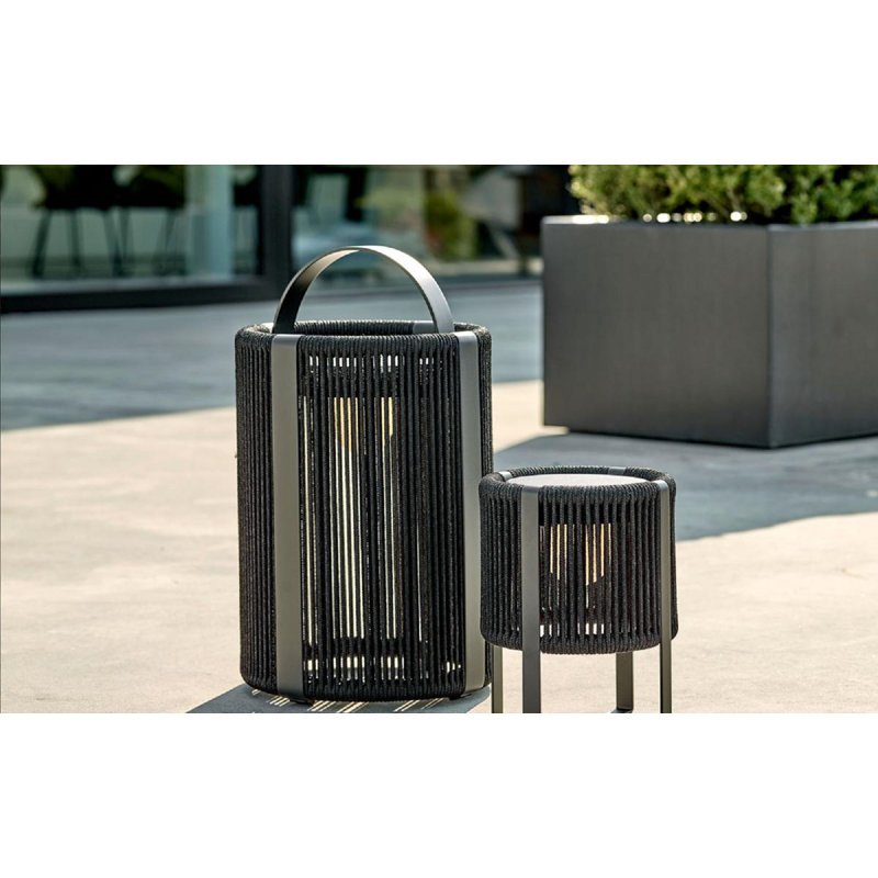 Ropy LED Outdoor Table Lamp, Desert/Sand